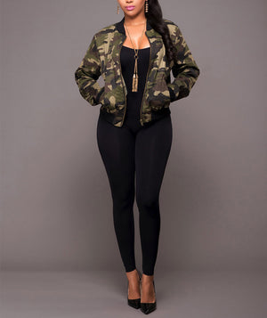 Camo Bomber Jacket