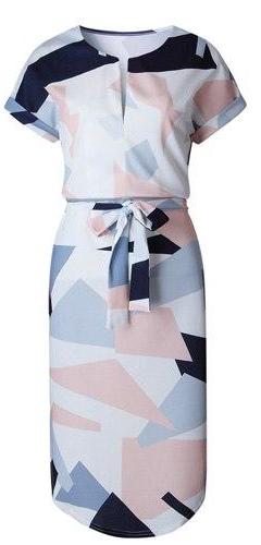 Geometric Print Dress