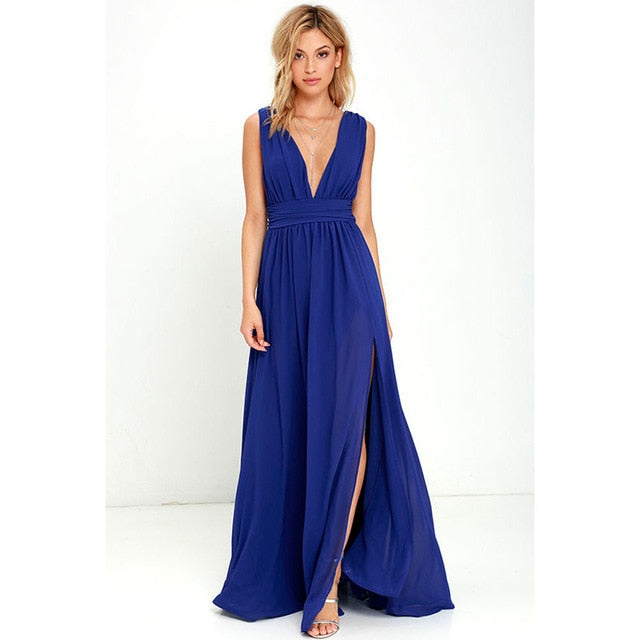 Prom Queen Dress - Electric Blue