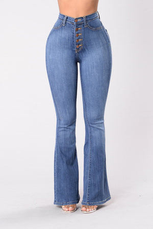 Medium Flare Skinny Denim Jeans