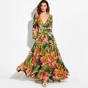 "Jungle Fever"  Vintage Maxi Dress