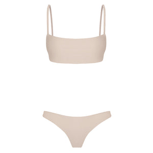 Free Brazilian Bikini - Light Grey