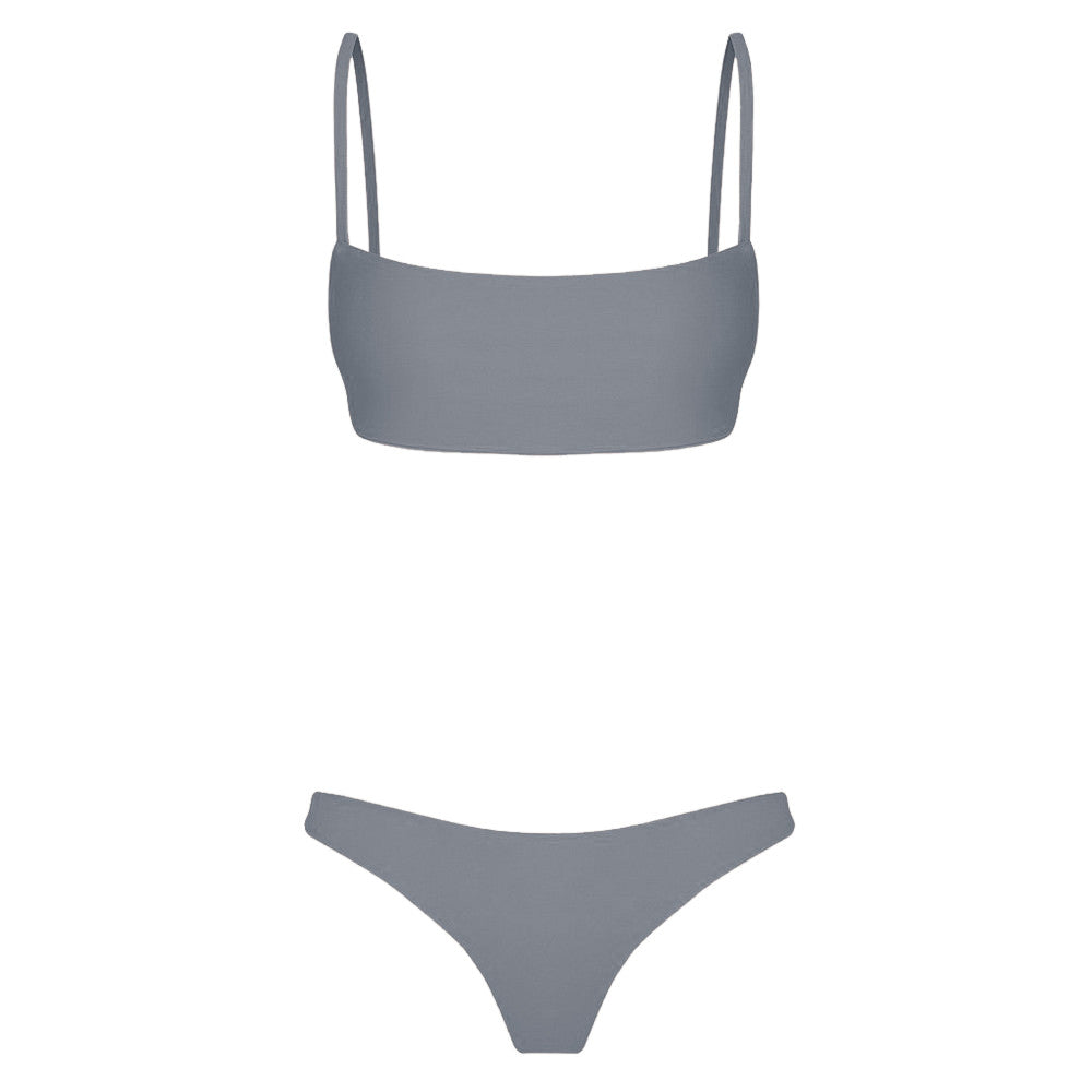 Free Brazilian Bikini - Light Grey