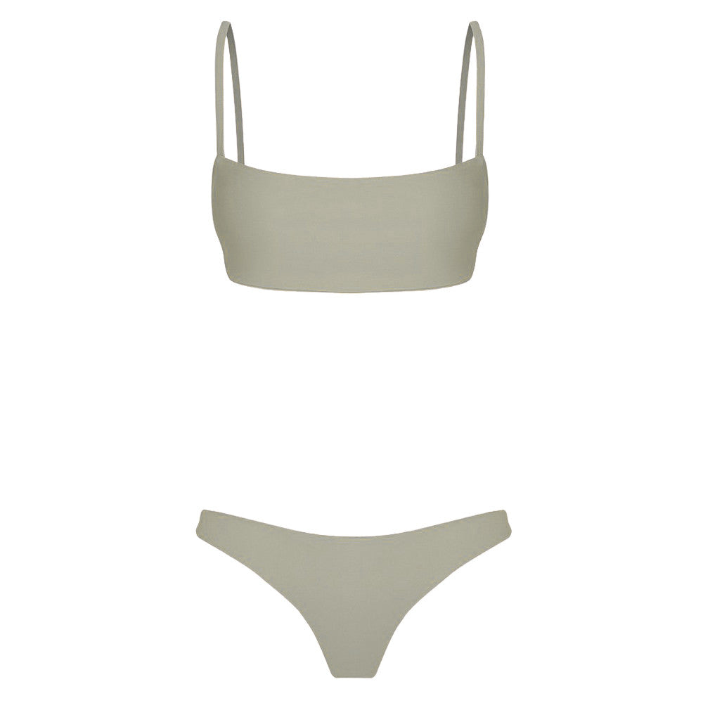 Free Brazilian Bikini - Light Grey