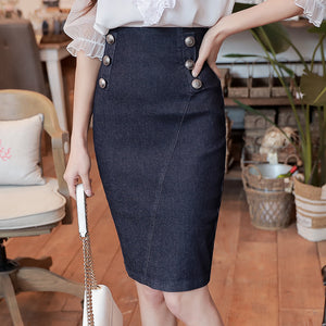 "The Taylor" High Waist Pencil Skirt