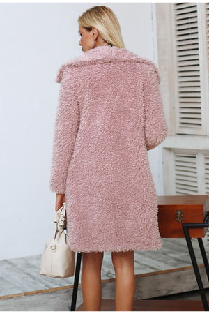 Posh Long Winter Faux Fur Coat