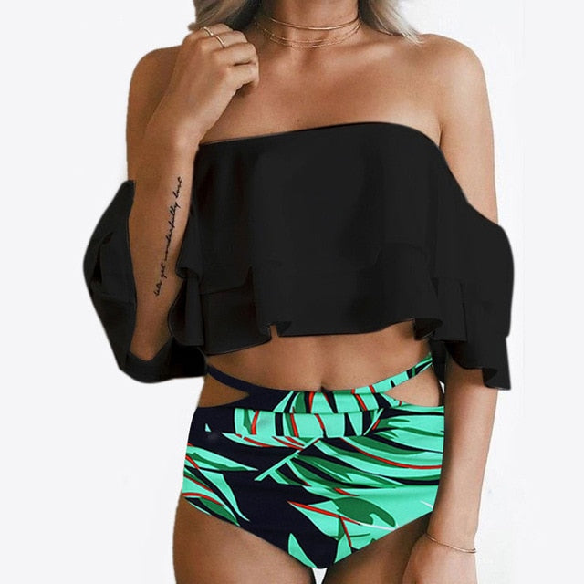 High Waist Jungle Bikini
