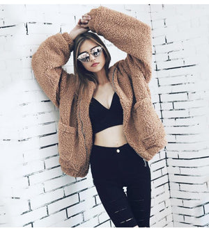 "Ted" Faux Fur Coat Teddy Coat