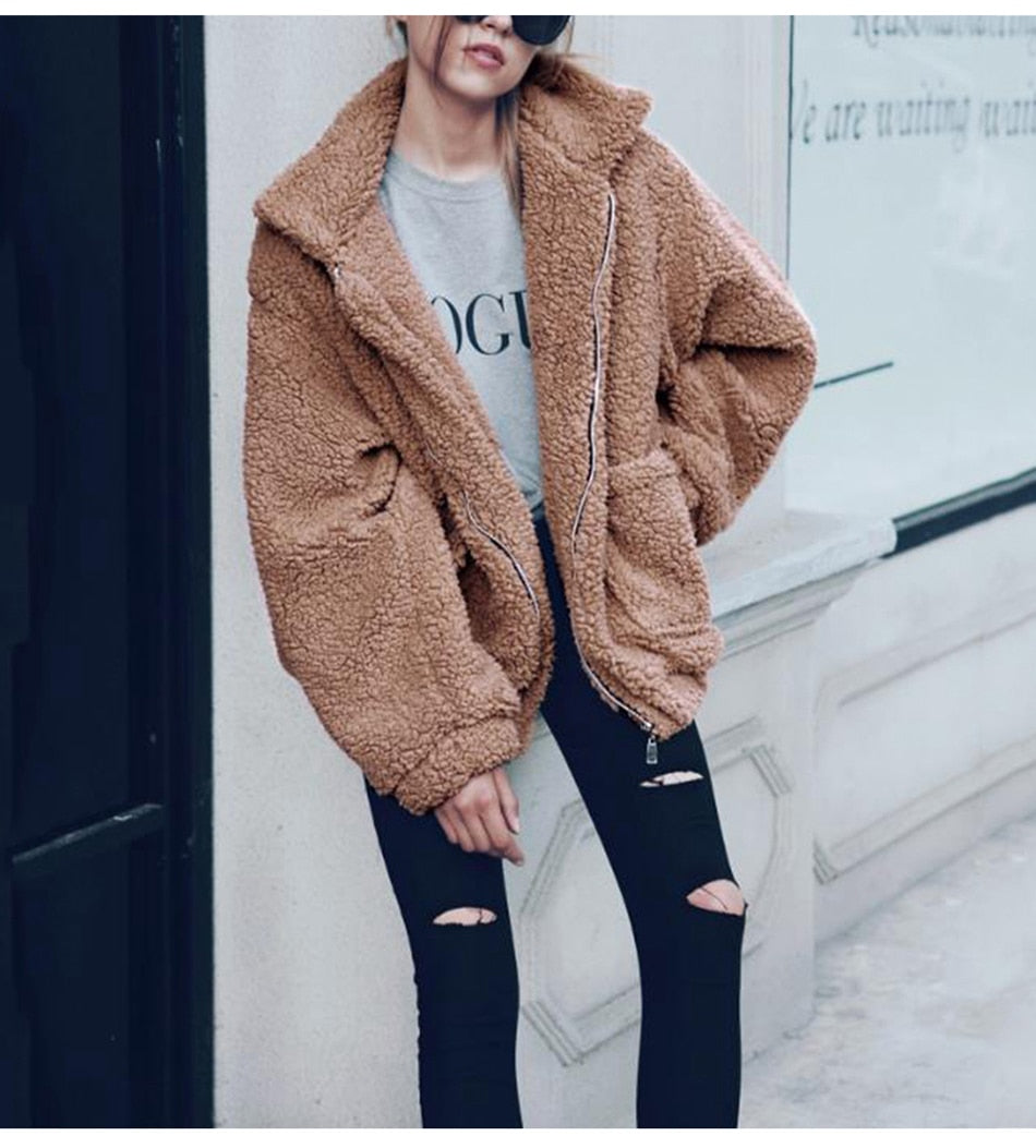 "Ted" Faux Fur Coat Teddy Coat