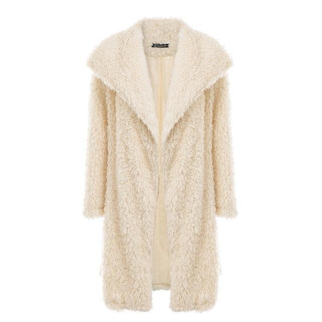 Posh Long Winter Faux Fur Coat