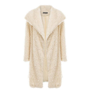 Posh Long Winter Faux Fur Coat