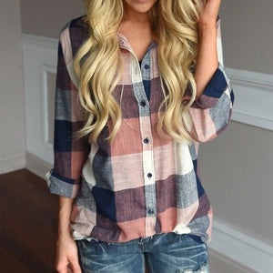 Pretty Plaid Blouse