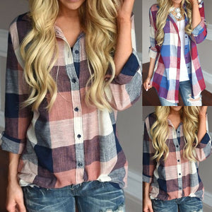 Pretty Plaid Blouse