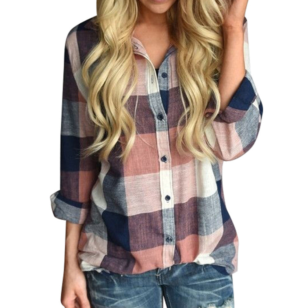 Pretty Plaid Blouse