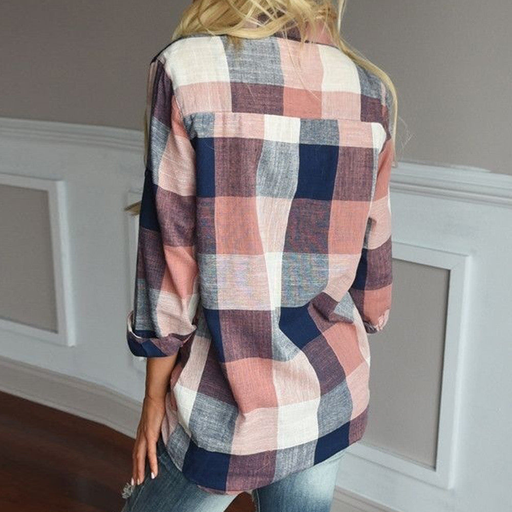 Pretty Plaid Blouse