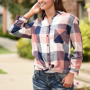 Pretty Plaid Blouse