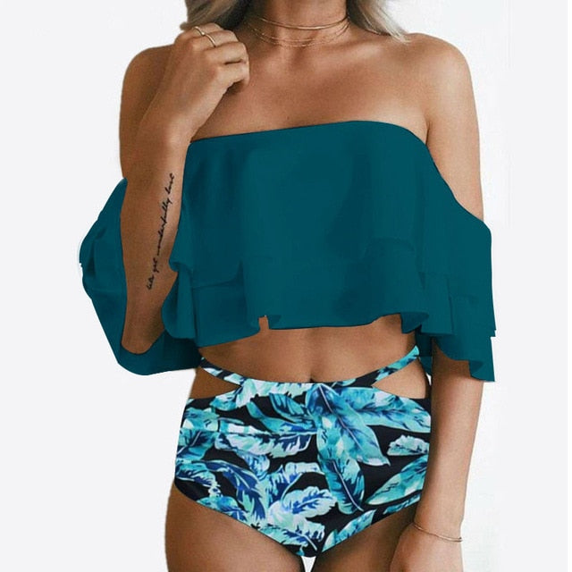 High Waist Jungle Bikini